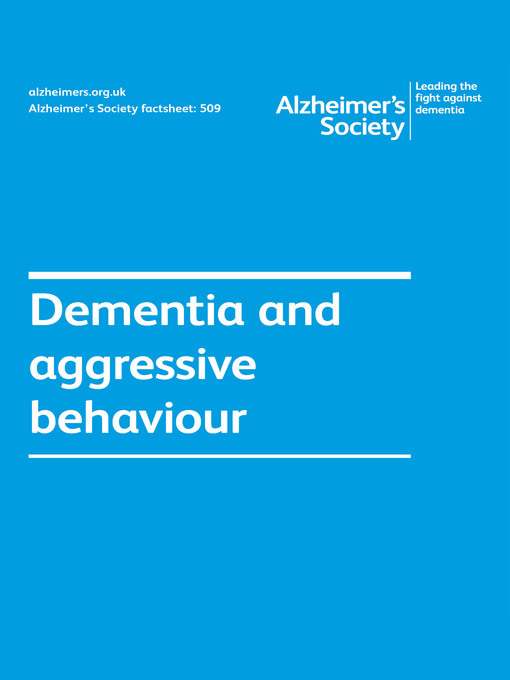Title details for Alzheimer's Society factsheet 509 by Alzheimer's Society - Available